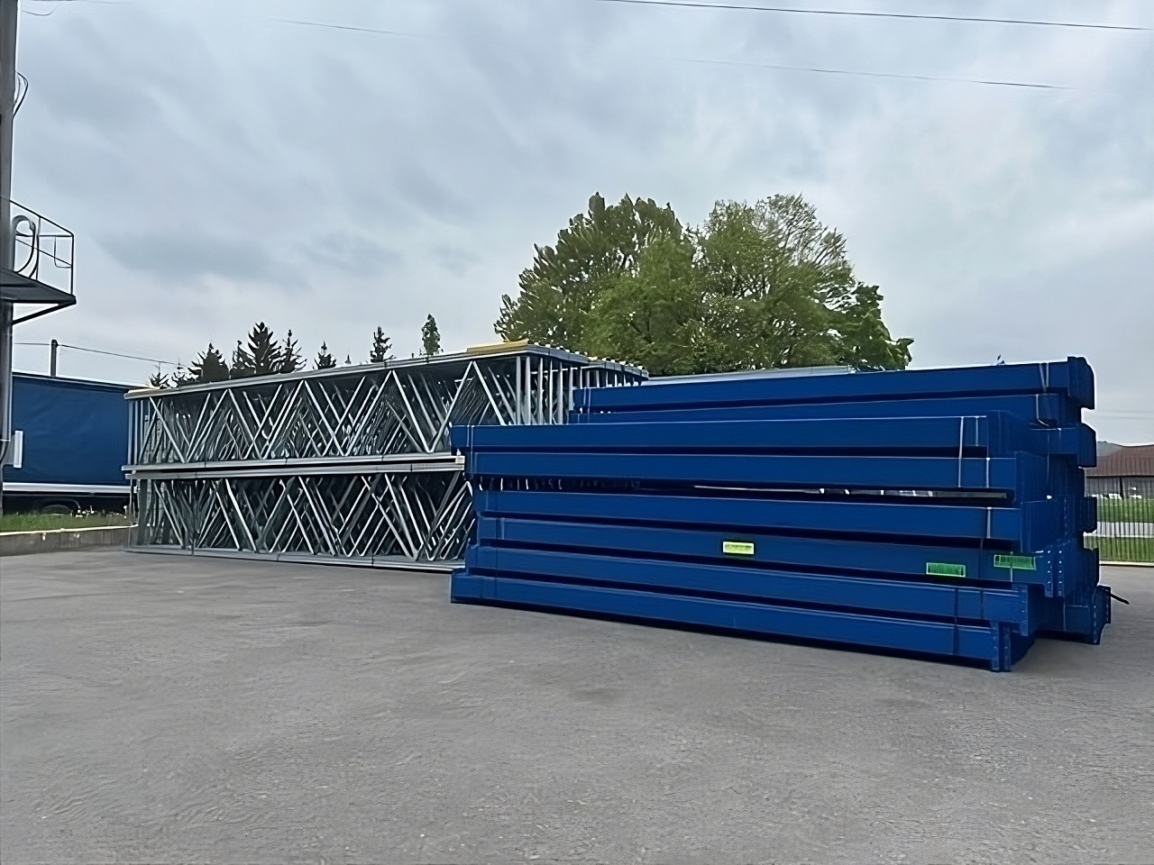 Rack de stockage d'occasion SSI Schäfer Rayonnage PR600 6.75m x 1.05m