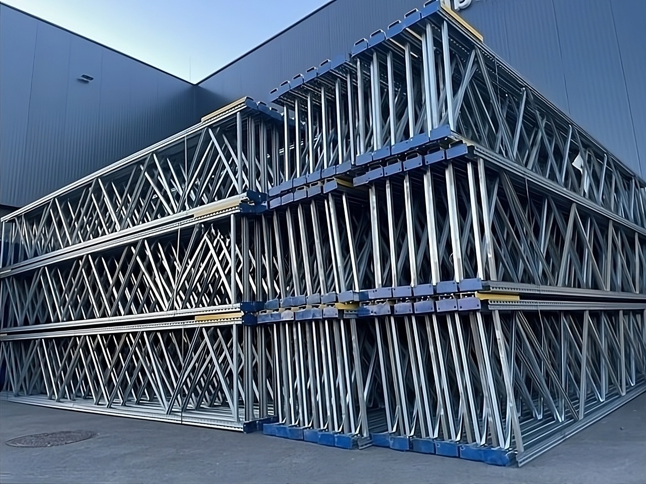 Rack de stockage d'occasion SSI Schäfer Rayonnage à Palettes PR600 6.75m x 1.05m