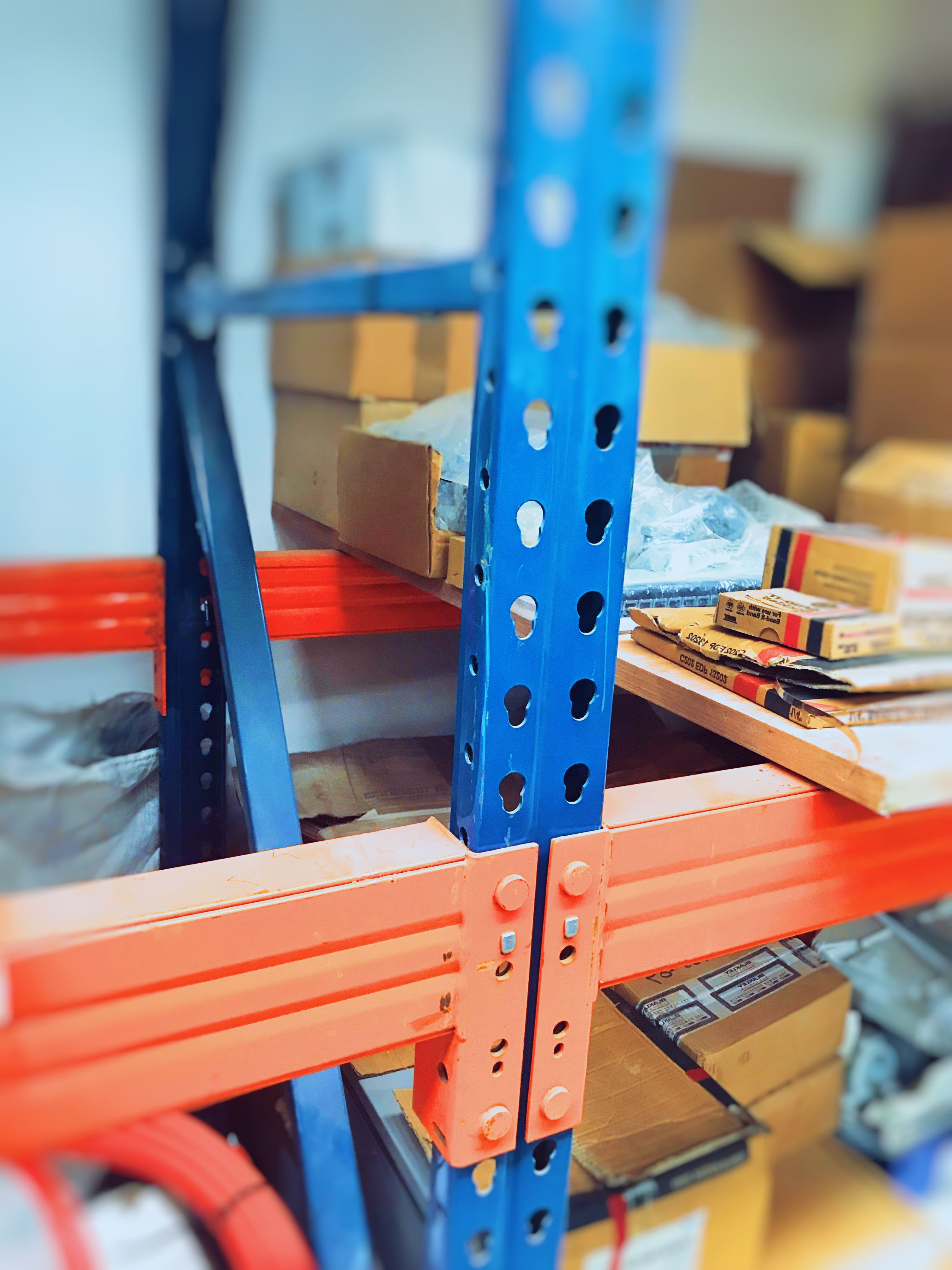Mezzanine industrielle Polypal Stockpal avec plancher acier